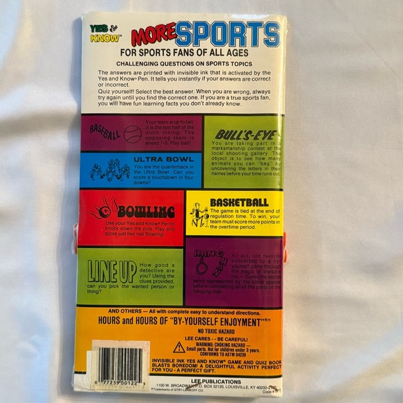 Vintage 80s 90s Yes & Know More Sports Football Quiz And Games Travel New Sealed - Picture 4 of 7